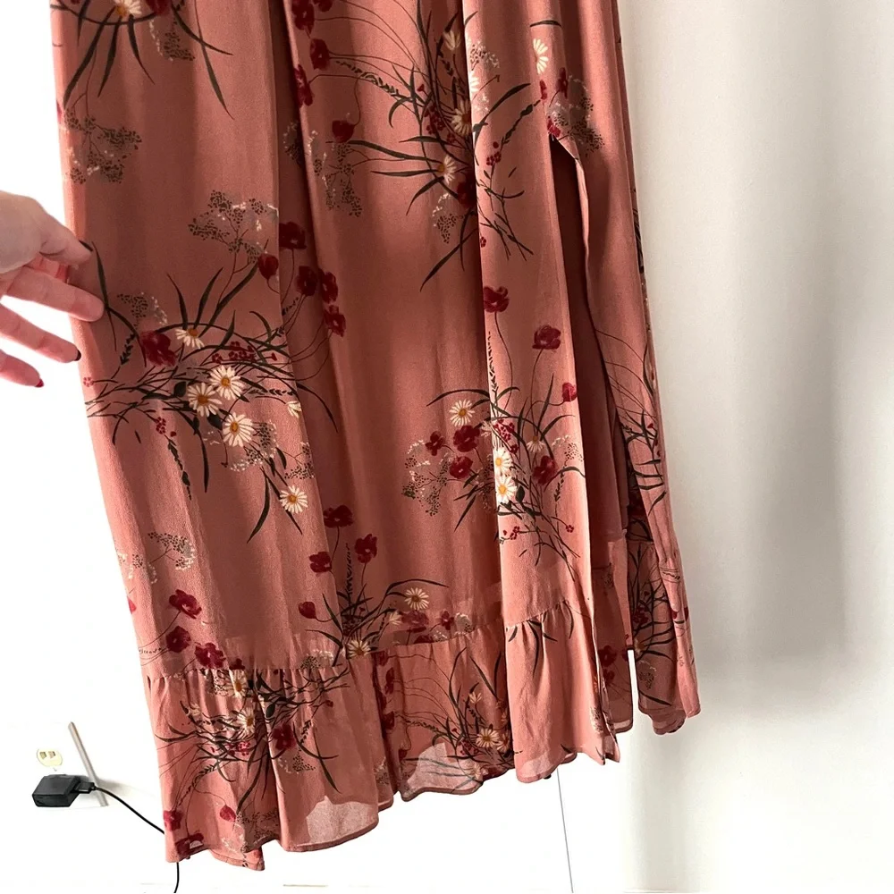 Reformation Blush Pink Floral Meadow Dress - Picture 2 of 5